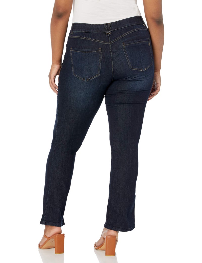 Democracy womens Plus Size Ab Solution Itty Bitty Boot jeans, Indigo, 16 US - Image 2